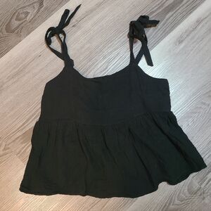 Old Navy Black Cotton Flowy Top Xl